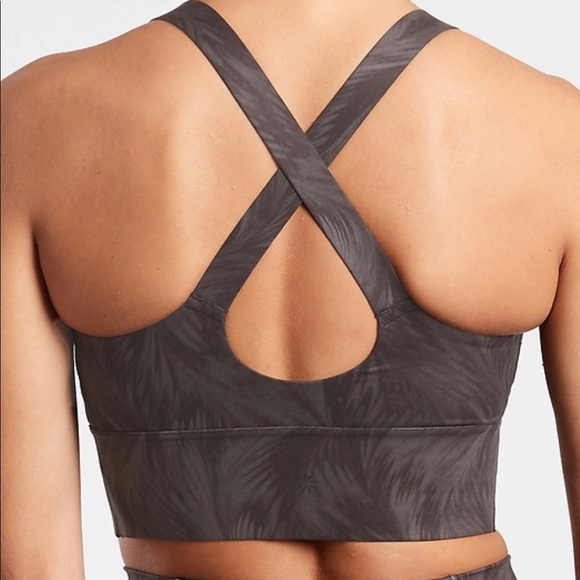 (NWT) Athleta Warrior Longline Printed Bra - Picture 3 of 6